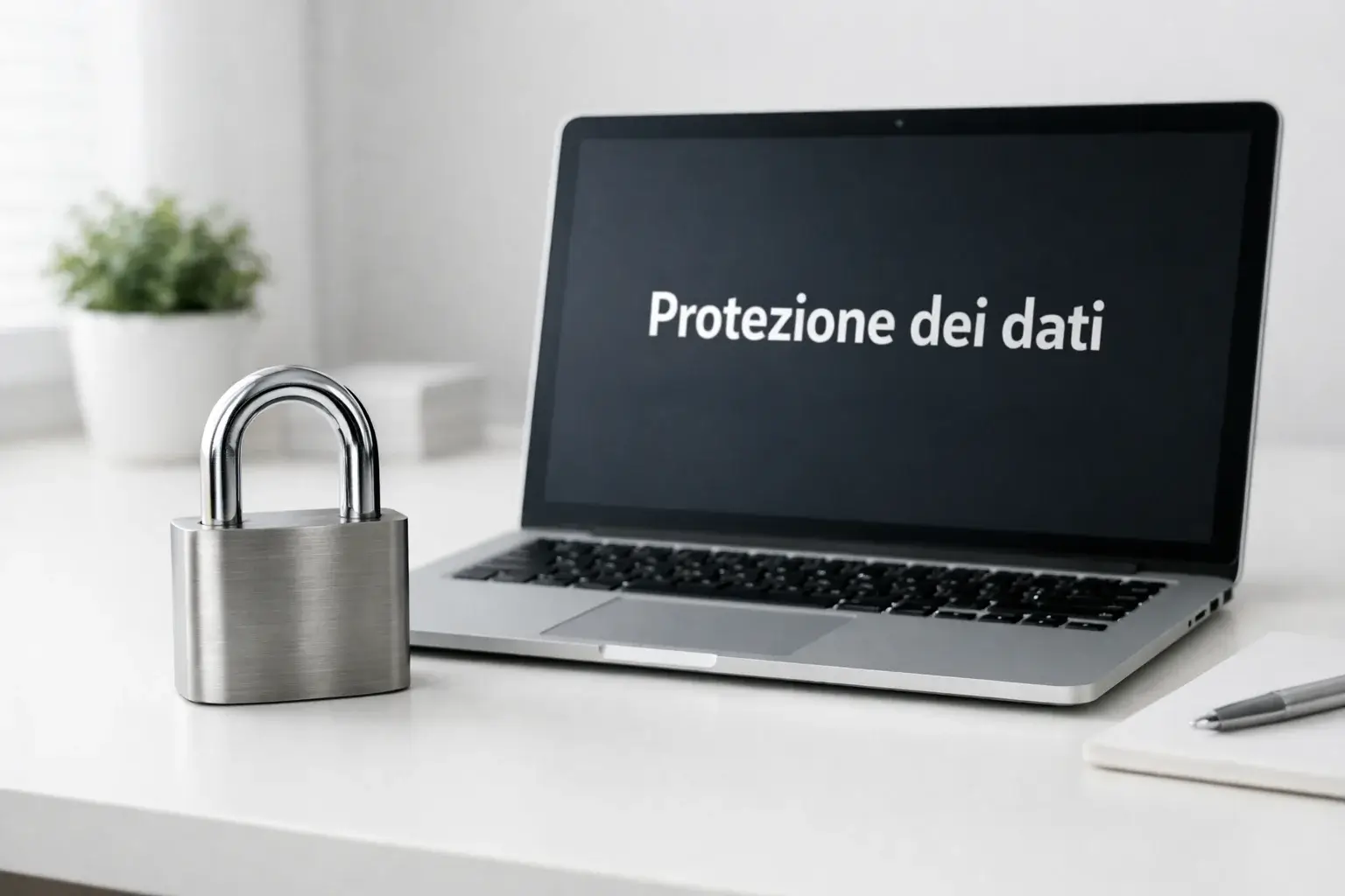 Lucchetto digitale che simboleggia sicurezza online